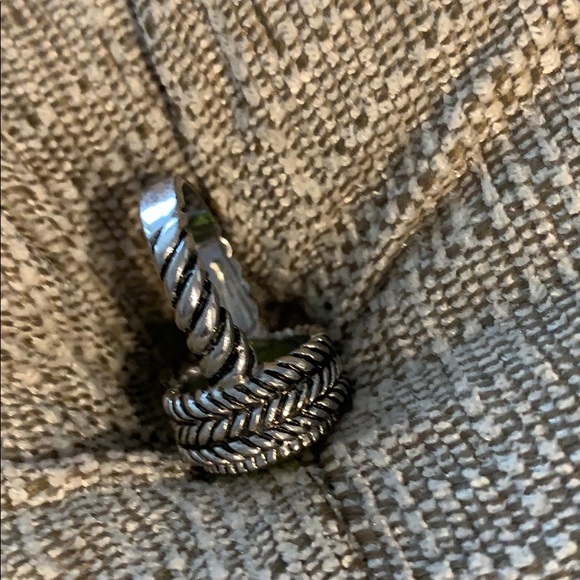 Silver Green Stone Ring - Picture 7 of 12